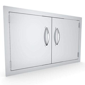 SUNSTONE A-DD33 33' Double Door Flush Mount, 33x21x1.625, Stainless Steel