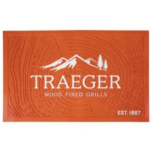 traeger pellet grills bac636 grill mat, orange