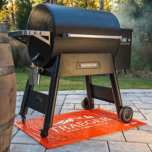 Traeger Pellet Grills BAC636 Grill Mat, Orange