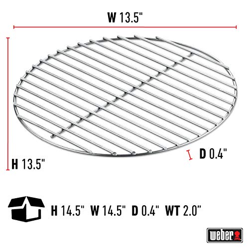 Weber Replacement Charcoal Grate, 13.5”, for use with 18” Original Kettles