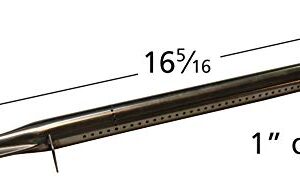 Music City Metals 16741 Stainless Steel Burner Replacement for Select Landman-US Gas Grill Models