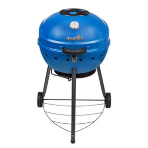 char-broil 21302145 kettleman tru-infrared charcoal kettle grill, blue