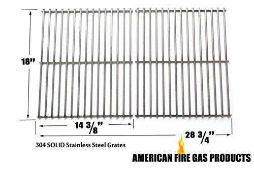 Uniflame Pinehurst GBC750W Gas BBQ Grill Replacement 4 Stainless Burners, 4 Stainless Heat Plates & Stainless Cooking Grates