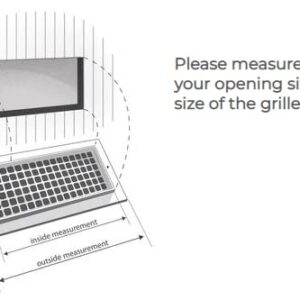 White Steel Baseboard Return Grill with 7/8" Turn Back (24" x 6")