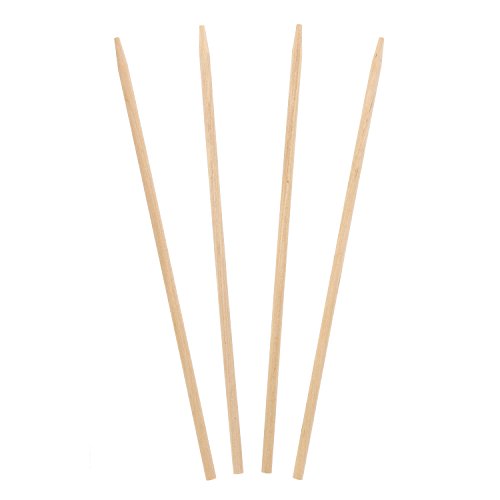 Royal 8.5 Inch x 3/16 Inch Thick Wood Skewers for Grilling Meat, Satays, and Skewered Vegetables, Box 1000