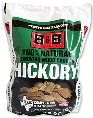 B & B Charcoal 00129 Cooking Chunks, 549 Cubic Inch, Hickory