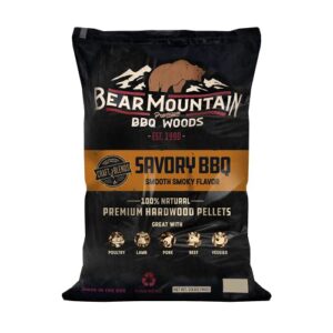 bear mountain premium bbq woods craft blend savory bbq, 20 pound bag