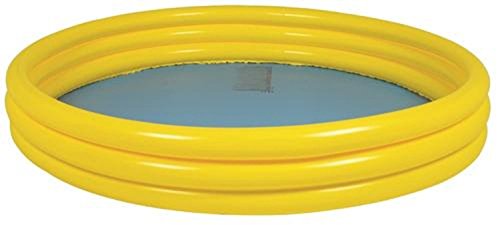 48" Yellow and Blue Round Inflatable Children's Swimming Pool