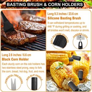 POLIGO 22PCS Grill Utensils Set for Outdoor Grill Set Stainless Steel BBQ Grill Accessories in Case - Premium BBQ Tools Grilling Tools Set Ideal Birthday Father's Day Grilling Gifts for Men Dad Women