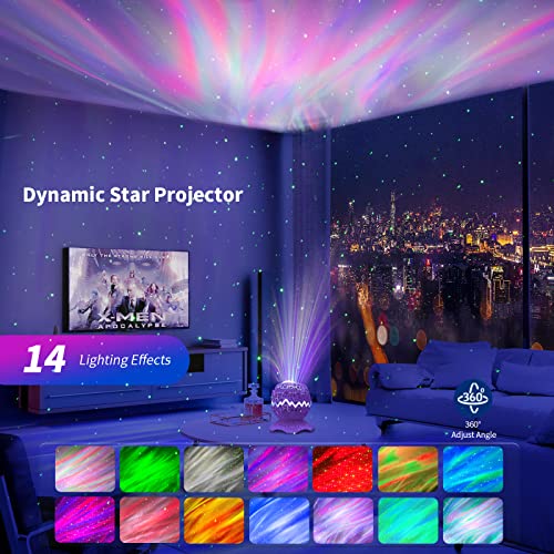 ENOKIK Star Projector, Galaxy Projector for Bedroom, Dinosaur Egg Aurora Projector with Bluetooth Speaker White Noise & Remote Control, Night Light Projector for Kids/Party/Home Decor/Gift