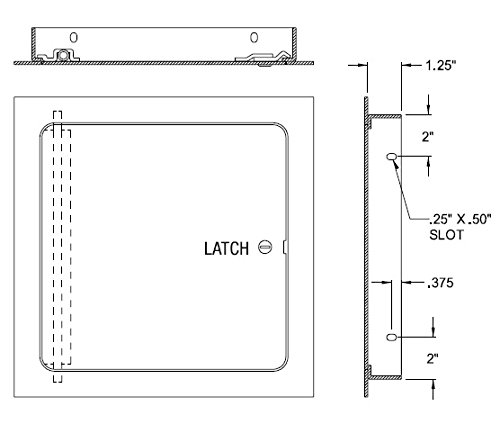 Acudor UF-5000 Access Panel 18" x 18" Premium Universal Flush Door