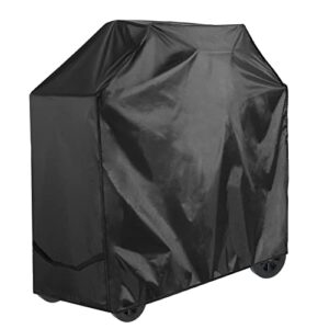 grill cover, 52 inch gas grill cover waterproof outdoor bbq cover uv resistant for weber char broil nexgrill brinkmann and more black (52″(l)×26″(w)×44″(h))