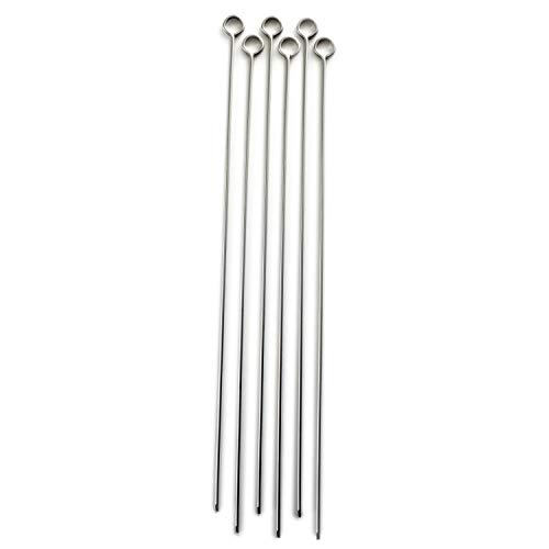 Norpro Stainless Steel 12-Inch Skewers, Set of 6