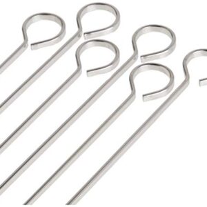 Norpro Stainless Steel 12-Inch Skewers, Set of 6