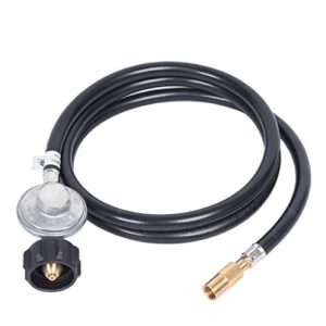 gassaf 6 ft propane regulator hose, propane adapter hose with regulator for blackstone griddle, black-stone replacement parts suitable for 17”& 22” tabletop griddles