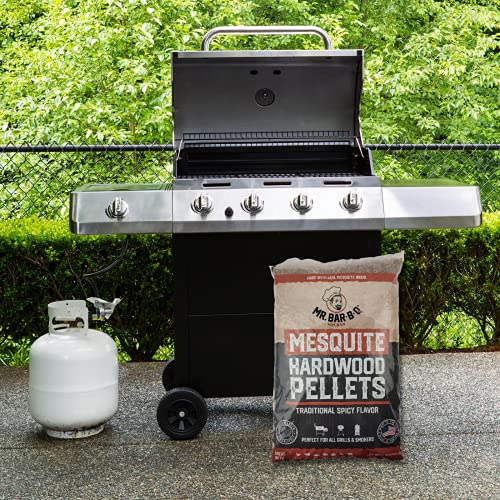 Mr. Bar-B-Q Mesquite Smoking Pellets (20 lb. Bag) | Traditional Spicy Flavor | Perfect for use with Pellet Smokers | All-Natural Hardwood Pellets