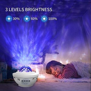 Galaxy Projector for Bedroom, Starlight Projector, 3 in 1 Starry Night Light Projector w Bluetooth Speaker & Remote, Star Projector Galaxy Light, Constellation Projector, Sky Light (Voice Control)