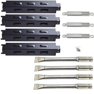 pn8531(4-pack) sa5491(4-pack) 14 5/8″ heat plate and burner replacement for charbroil 463230515, 463230514, 463230513, 463230512, 463230511, 463230510, 463226514,463239915, 463235513, 463234513