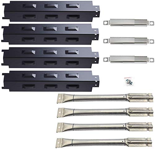 PN8531(4-Pack) SA5491(4-Pack) 14 5/8" Heat Plate and Burner Replacement for Charbroil 463230515, 463230514, 463230513, 463230512, 463230511, 463230510, 463226514,463239915, 463235513, 463234513