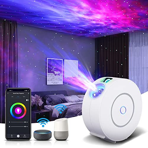 V JULES.V Star Projector, Galaxy Projector for Bedroom, Smart APP & Voice Control Galaxy lamp, Compatible with Alexa & Google Home, for Kids Adults Bedroom,Room Decor,Game Room,Party