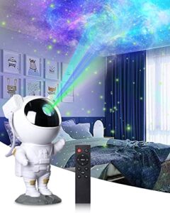 jcc astronaut galaxy projector, astronaut space star light projector for kids, 360° adjustable starry night light projector for bedroom with timer and remote, christmas birthday best gift for children