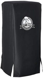pit boss 73335 lp gas smoker cover, black