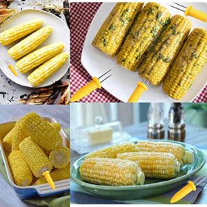 GIRCSS 10PCS Corn Holders - Corn on The Cob Skewers,Stainless Steel Corn Fork Prong Skewers Kitchen Tool for BBQ Twin Prong Sweetcorn Holders Home Cooking Fork