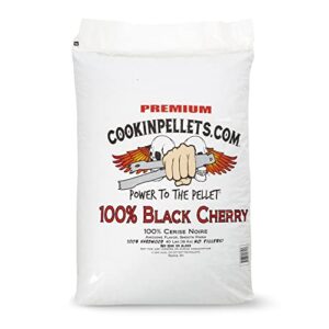 CookinPellets Black Cherry Smoker Smoking Hardwood Wood Pellets, 40 Pound Bag Bundle with CookinPellets 40 Lb Perfect Mix Hickory, Cherry, Hard Maple, Apple Wood Pellets
