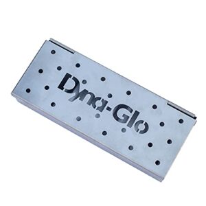 dyna-glo dg9sb-d stainless steel hinged ss smoker box, silver