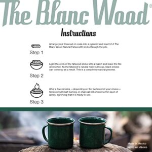 The Blanc Wood Fatwood Sticks | Natural & Waterproof fire Starter | Fire Starter for Grills, stoves, fireplaces, and Bonfires | Light Strong, Long-Lasting Fires | 10 Lbs Box