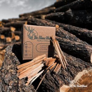 The Blanc Wood Fatwood Sticks | Natural & Waterproof fire Starter | Fire Starter for Grills, stoves, fireplaces, and Bonfires | Light Strong, Long-Lasting Fires | 10 Lbs Box