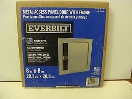 everbuilt metal access panel door with frame, 8″ x 8″, sold as each