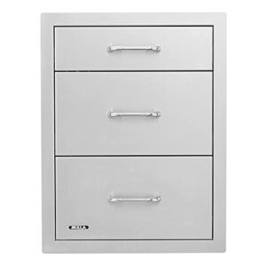 bull stainless steel triple drawer cabinet (bg-58110)