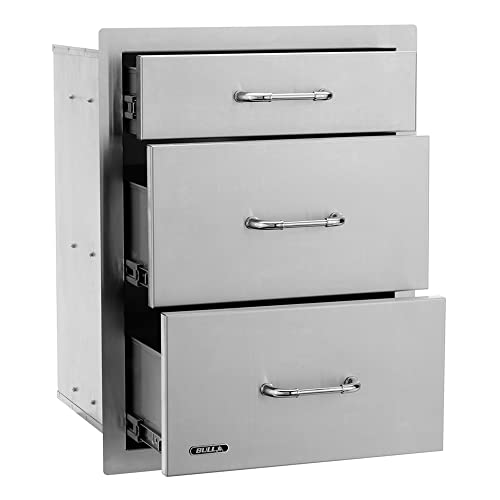 BULL Stainless Steel Triple Drawer Cabinet (BG-58110)