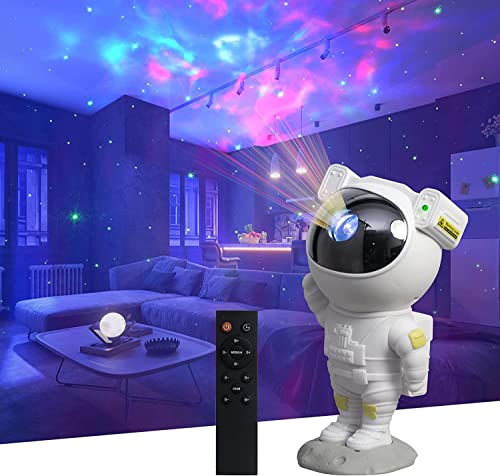 Star Projector Galaxy Light Projector, Astronaut Starry Projector with Remote Control, Timer and 360°Adjustable Nebula Sky Night Light for Kids Adults Bedroom Home Decor, Gift for Children's Day