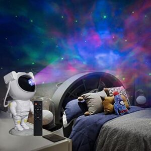 Star Projector Galaxy Light Projector, Astronaut Starry Projector with Remote Control, Timer and 360°Adjustable Nebula Sky Night Light for Kids Adults Bedroom Home Decor, Gift for Children's Day