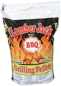lumber jack 20-pounds bbq grilling wood pellets (oak-hickory-cherry supreme blend)