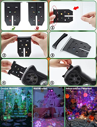 Christmas Projector Lights Outdoor - Holiday Projector Lights Outdoor with 72 Patterns,3D Ocean Wave,Waterproof with Remote Timer for Halloween Christmas Birthday Party Holiday Decorations