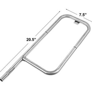 69956 41862 Grill Burner Tube Replacement for Weber Q200 Q220 Q2000 Q2200,and 80462 Ignitor Kit Replacement for Weber Q100 Q200 Gas Grill