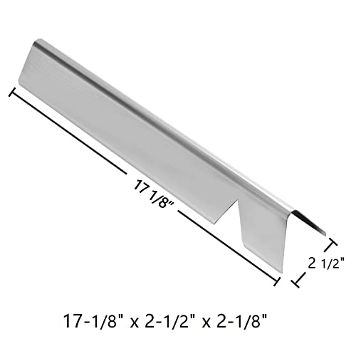 Hongso 17-1/8" Flavorizer Bars and 12-1/2" SS Heat Deflectors for Weber Genesis II 410, Genesis II LX 440, 400 Series (2017 and Newer)