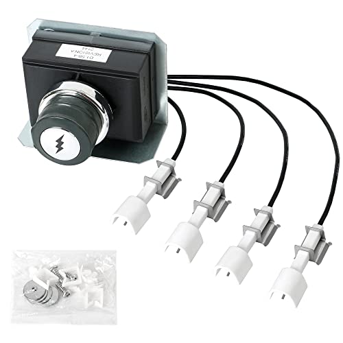 ATKKE 7629 Grill Igniter Kit Replacement for Weber Genesis E/S-330 Grill with Front Mounted Control Panel, (Model Years 2011-2016) Electrodes Ignitions Kit for Weber Parts 65946 62754, Easy to Install