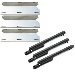 direct store parts kit dg225 replacement for jenn air 730-0163, 720-0163 gas grill repair kit burner and heat plates – 3 pack