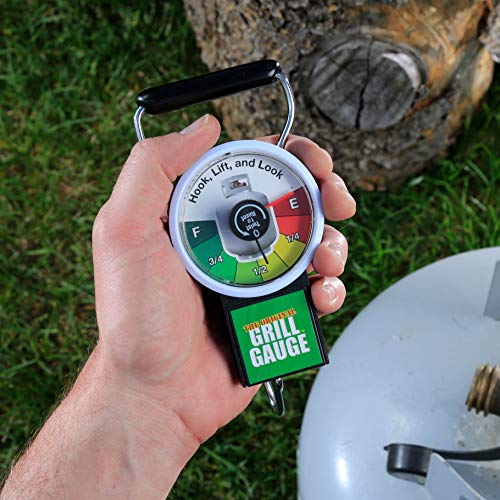 Grill Gauge Original Propane Tank Scale for BBQ Grill, Patio Heater, RV Camper - Improved Design with Easy Lift Indicator - Works on Standard 20 lb and 15lb Labelled Exchange Tanks