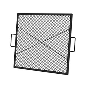 onlyfire x-marks square fire pit cooking grate, 30-inch