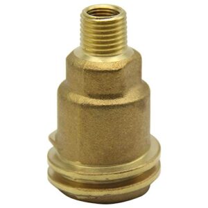 JIUDANI QCC1 Nut Propane Gas Fitting Adapter with 1/4 Inch Male Pipe Thread, Brass Propane Fittings, Propane Grills Outdoor Cooking, Solid Brass Propane Adapter