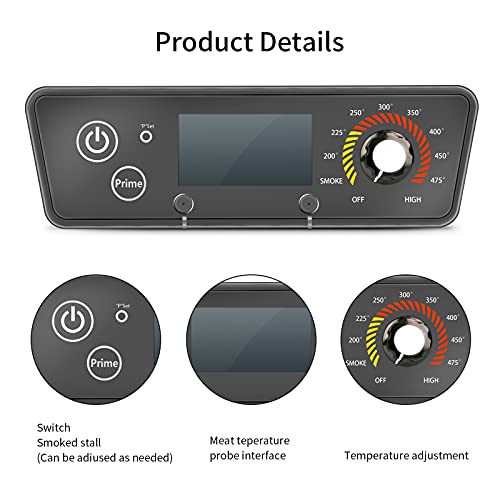 Utheer BBQ Digital Thermostat Controller Board for Pit Boss Wood Grills P7-340/700/1000 with LCD Display, Compatible with Pit Boss Classic 700, Austin XL, Tailgater, Lexington Control Board