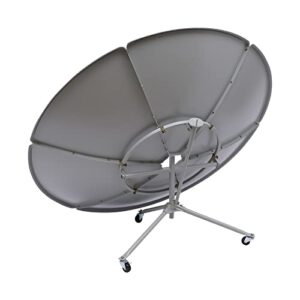 1500W Parabolic Solar Cooker 59inch Outdoor Camping Sun Oven, 800-1000° High Temperature Portable High Efficiency Concentrating Solar Cooker
