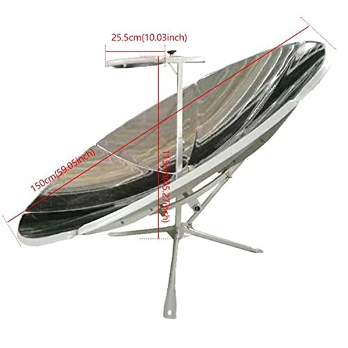 Concentrating Solar Cooker Sun Oven Outdoor Oven 150cm Diameter Of Solar Cooker Parabolic 1500W Sun Concentration Oven For Grazing Farms And Pastures