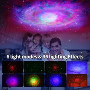 ZBYOvO Galaxy Projector,Star Projector,Nebula Night Light Projector with Remote Control, Bluetooth Music Speaker for Bedroom/Party/Home Decor, Auto-Off Timer, Christmas Gift for Kids & Adults