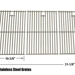 Grill Parts Gallery Replacement Kit for Nexgrill 720-0047, 720-0108, Kirkland 720-0011, Virco & Costco 720-0021-LP Included 3 Burners, 3 Heat Plates & Stainless Steel Cooking Grates Set of 3